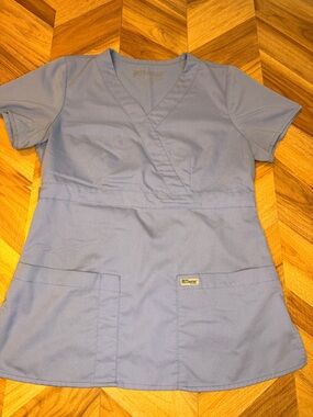 Grey’s Anatomy- Light Blue Scrub Top - Classic V-Neck